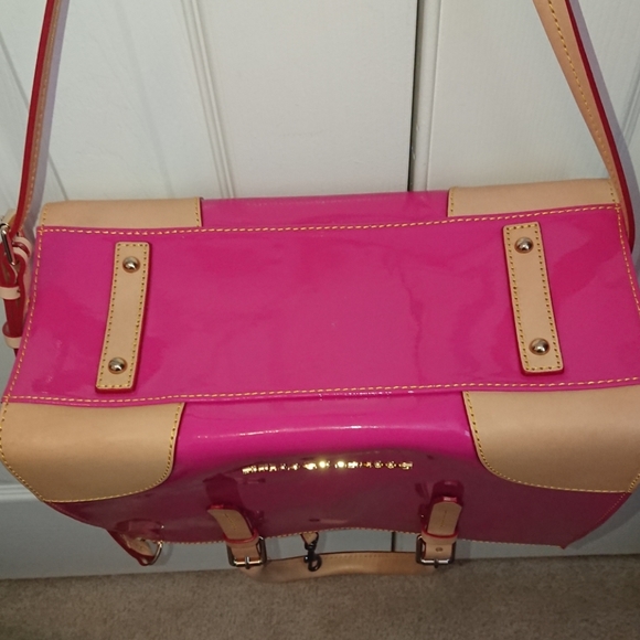 EUC Dooney & Bourke Janine Satchel w/Accessories - Picture 7 of 8